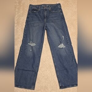 Old Navy Women's Wide Leg Jeans - Dark Blue